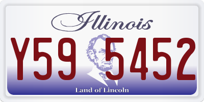 IL license plate Y595452