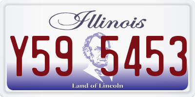 IL license plate Y595453