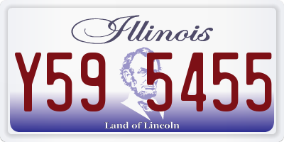 IL license plate Y595455
