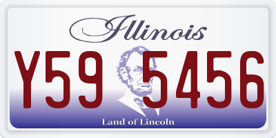 IL license plate Y595456