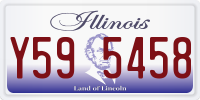 IL license plate Y595458