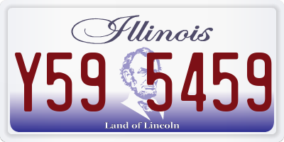 IL license plate Y595459