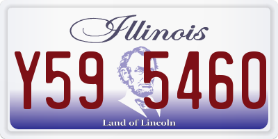 IL license plate Y595460