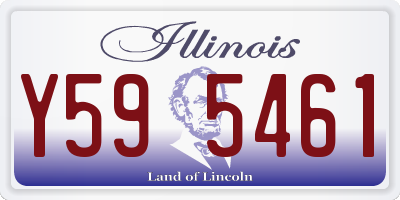 IL license plate Y595461