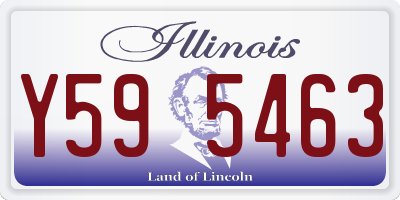 IL license plate Y595463