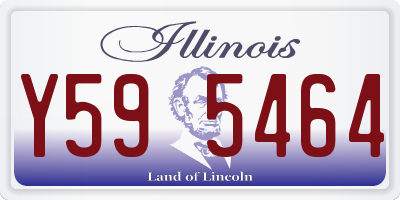 IL license plate Y595464