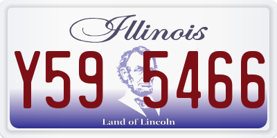 IL license plate Y595466