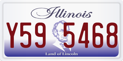IL license plate Y595468
