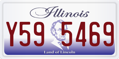 IL license plate Y595469