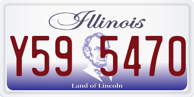 IL license plate Y595470