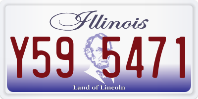 IL license plate Y595471
