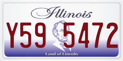 IL license plate Y595472