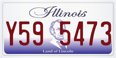 IL license plate Y595473