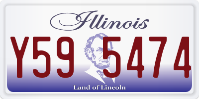 IL license plate Y595474