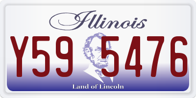 IL license plate Y595476