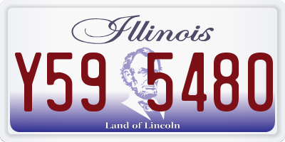 IL license plate Y595480