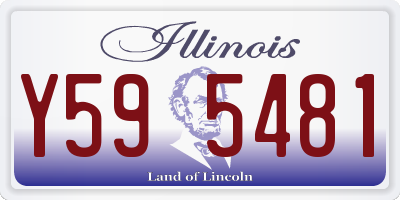 IL license plate Y595481