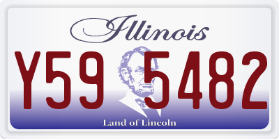 IL license plate Y595482