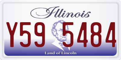 IL license plate Y595484