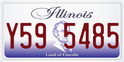 IL license plate Y595485