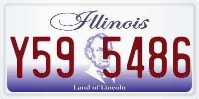 IL license plate Y595486
