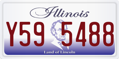 IL license plate Y595488