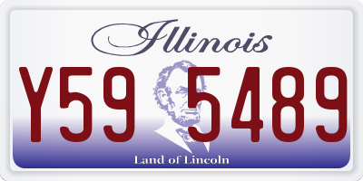 IL license plate Y595489