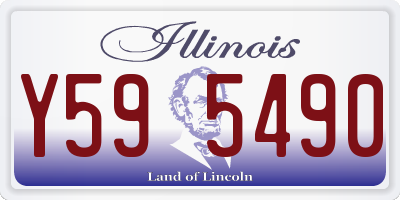 IL license plate Y595490