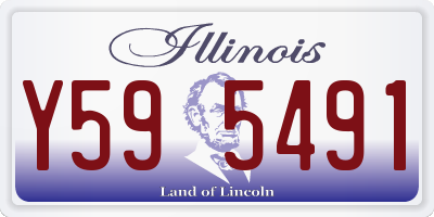 IL license plate Y595491