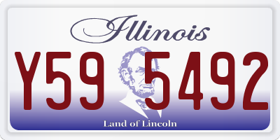 IL license plate Y595492