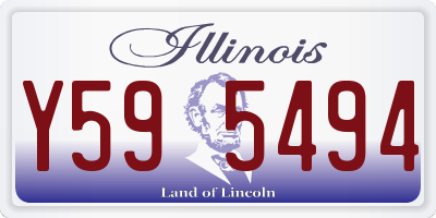IL license plate Y595494