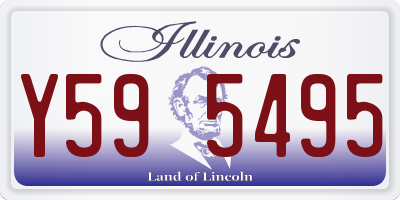 IL license plate Y595495