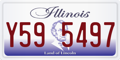 IL license plate Y595497