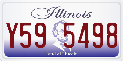 IL license plate Y595498