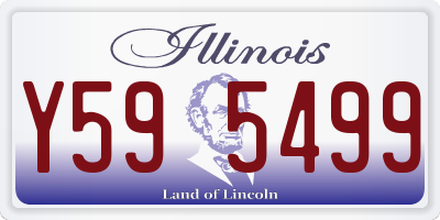 IL license plate Y595499