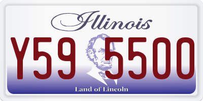 IL license plate Y595500