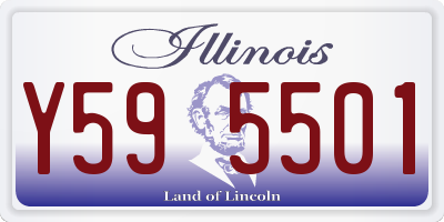 IL license plate Y595501