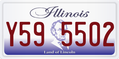 IL license plate Y595502
