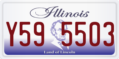 IL license plate Y595503