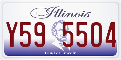 IL license plate Y595504