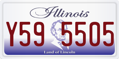 IL license plate Y595505