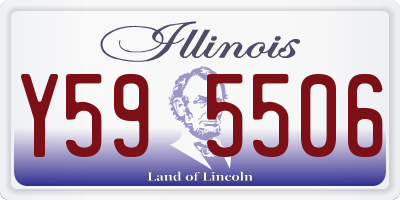 IL license plate Y595506