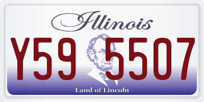 IL license plate Y595507