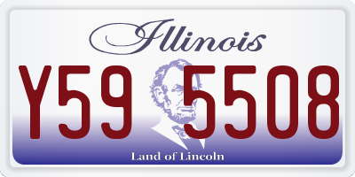 IL license plate Y595508