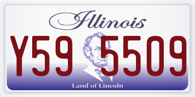 IL license plate Y595509