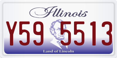 IL license plate Y595513