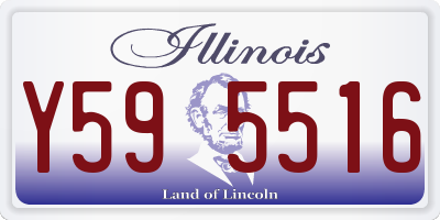 IL license plate Y595516
