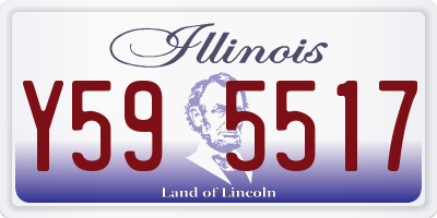 IL license plate Y595517