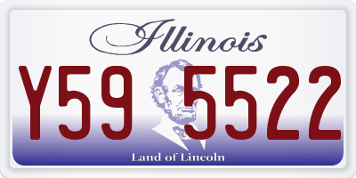 IL license plate Y595522