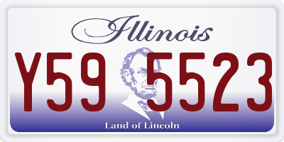 IL license plate Y595523